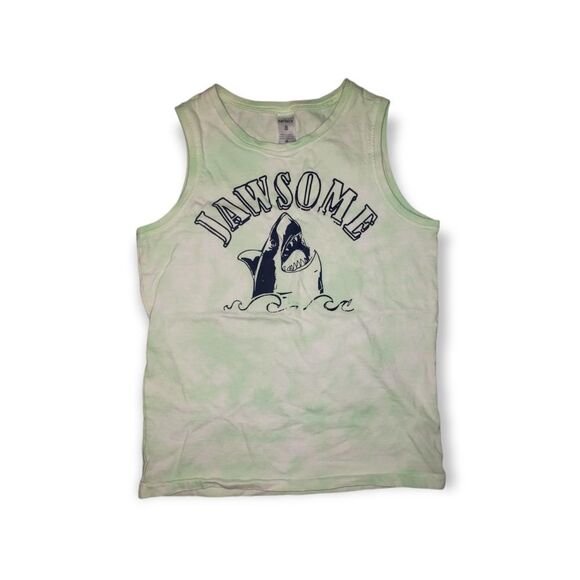 CARTER'S Jawsome Tie Dye Muscle Shirt Cat & Jack Shorts Set 8 - Picture 3 of 5